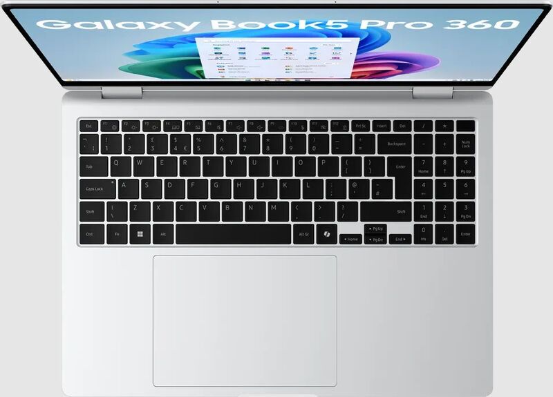 Samsung Galaxy Book5 Pro 360 | Core Ultra 7 256V | 16" | 16 GB | 512 GB SSD | Win 11 Home | argent | FR 3