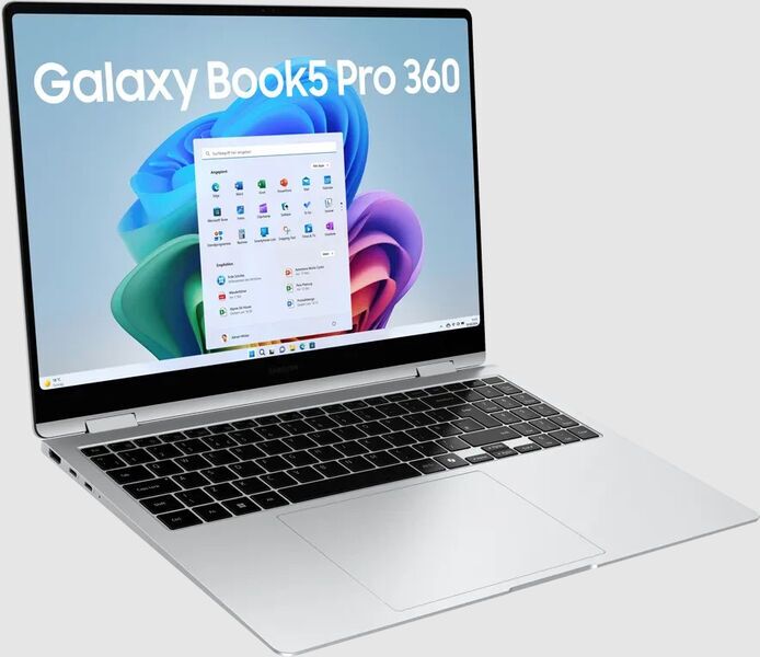 Samsung Galaxy Book5 Pro 360 | Core Ultra 7 256V | 16" | 16 GB | 512 GB SSD | Win 11 Home | argent | FR 4
