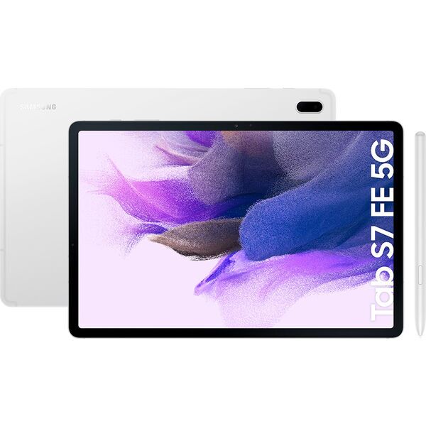 Samsung Galaxy Tab S7 FE 5G | 4 GB | 64 GB | Stylo numérique | Mystic Silver