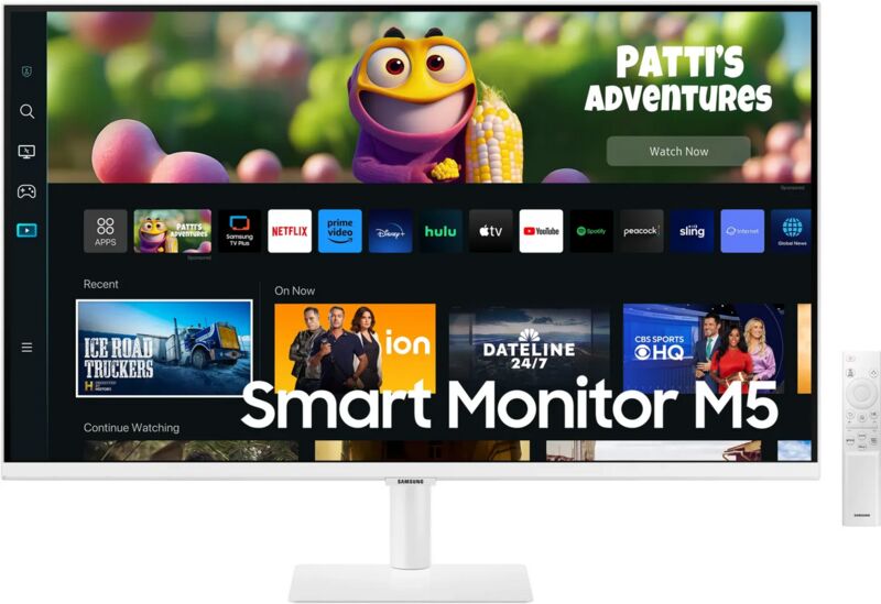 Samsung Smart Monitor M5 M50C | 27" | hvid 1