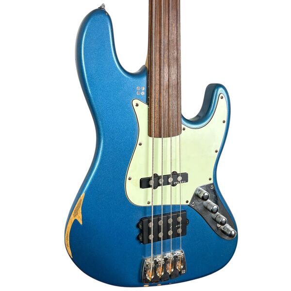 Sandberg California JM4 Fretless Bass Soft Aged - Lake Placid Blue | Lake Placid Blue, image 2 of 5