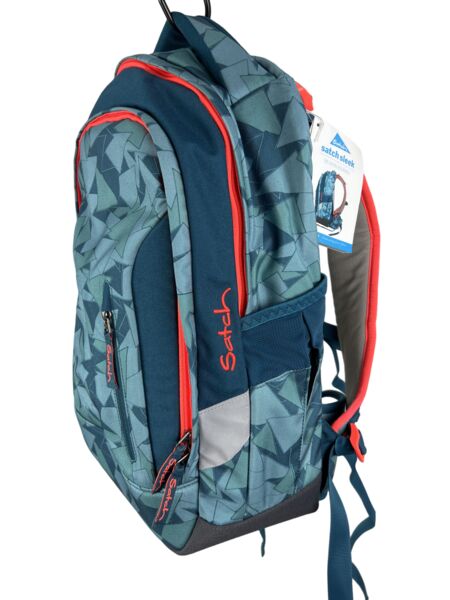 Satch Sleek Petrol Triangle Schulrucksack | multicolored 3