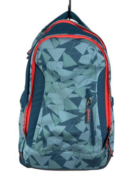 Satch Sleek Petrol Triangle Schulrucksack | multicolored 1