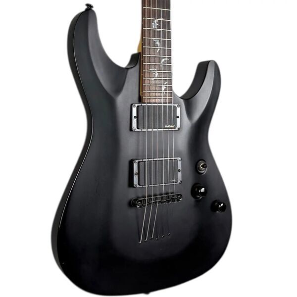 Schecter Damien-6 2008 - Matte Black | matt svart, image 1 of 4
