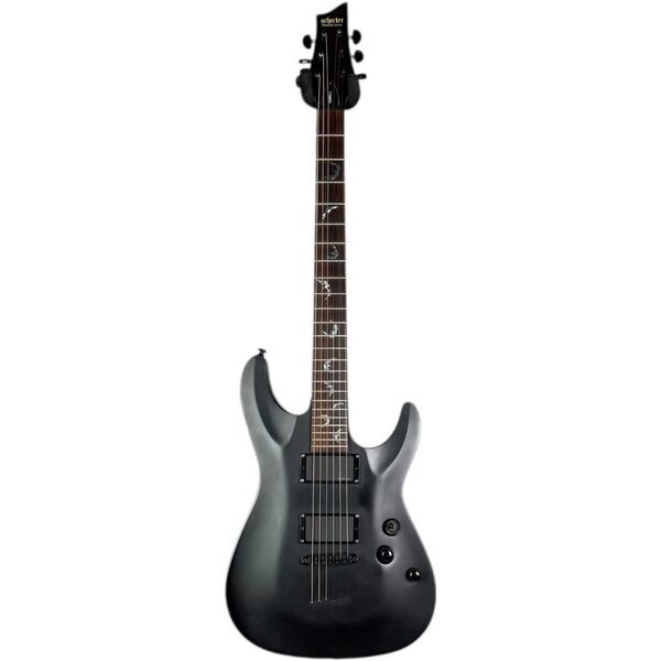 Schecter Damien-6 2008 - Matte Black | matt svart, image 2 of 4