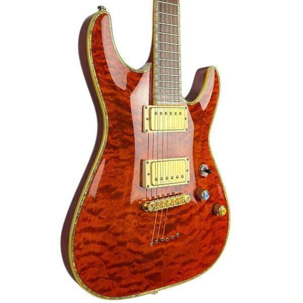 Schecter Diamond Series C-1 Elite 2008 - Amber Quilt | Amber Quilt, image 1 of 4