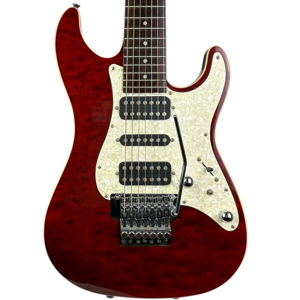 Schecter Japan Progauge 7-String PS600 | translucent cherry, image 1 of 5