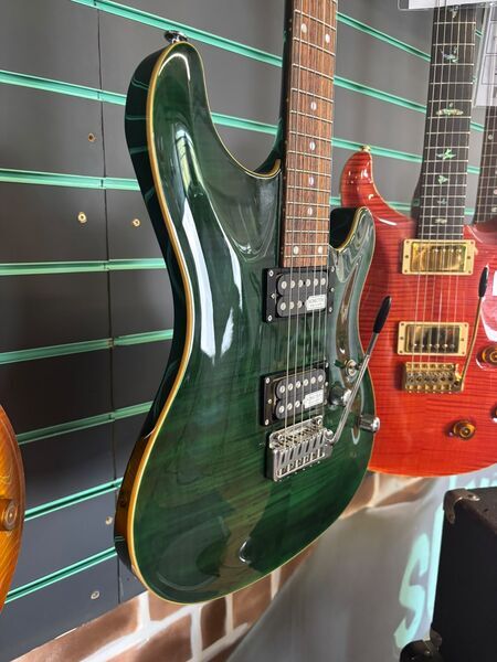 Schecter Japan RJ-1-24-VTR See-Thru Green Electric Guitar | green, image 4 of 5