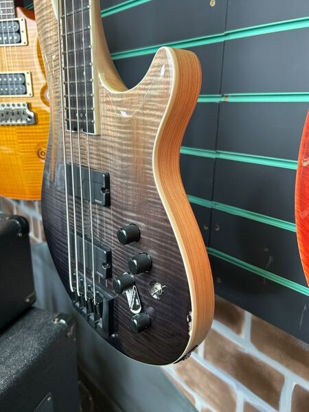 Schecter SLS Elite-4 Black Fade Burst 2022 Electric Bass | Black Burst, image 5 of 5