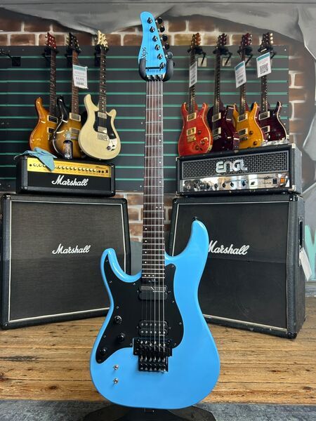 Schecter Sun Valley Super Shredder FR S LH Riviera Blue 2021 Electric Guitar | blue, image 1 of 5