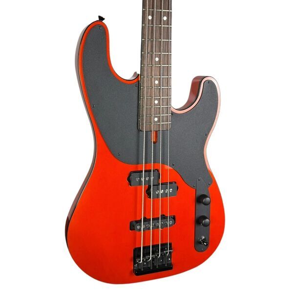 Schecter USA Custom Shop Michael Anthony Signature Bass 2016 - Handsigned - Inferno Orange | Inferno Orange, image 1 of 4