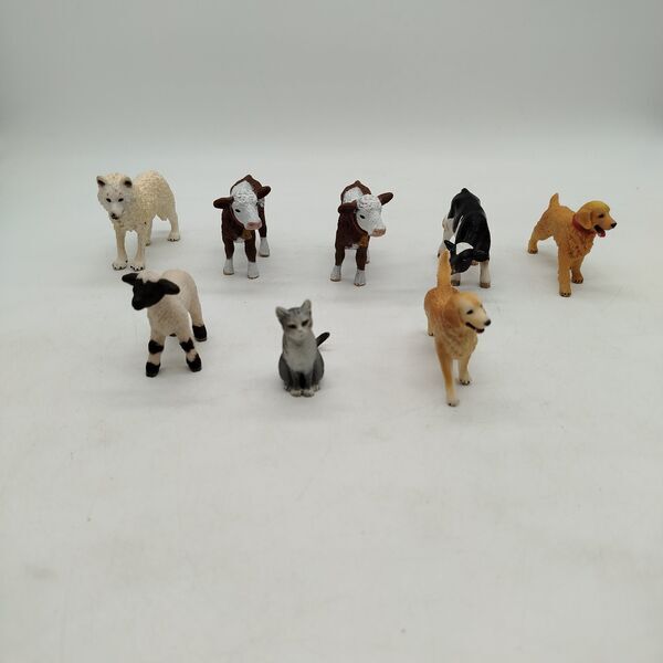 Schleich Bundle farm & wild animals set von 8 Tierfiguren | multicolored, image 1 of 3