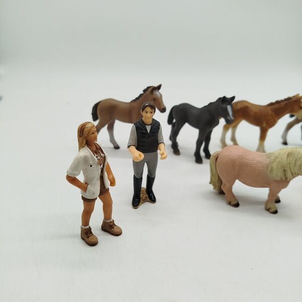 Schleich Bundle animals & people set von 8 figures | multicolored, image 1 of 3