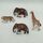 Schleich Bundle Tiere Set von 7 Tierfiguren Elefant, Tiger, Giraffe, Lama, Steinbock, Pferde | multicolored, thumbnail 1 of 2