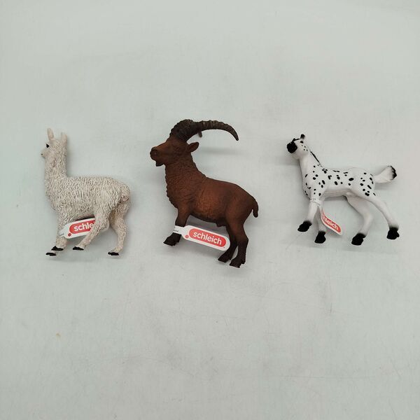 Schleich Bundle Tiere Set von 7 Tierfiguren Elefant, Tiger, Giraffe, Lama, Steinbock, Pferde | multicolored, image 2 of 2