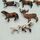 Schleich Bundle Tierfiguren Set von 9 Pferde, Reh, Hunde & Vogele | multicolored, thumbnail 2 of 3