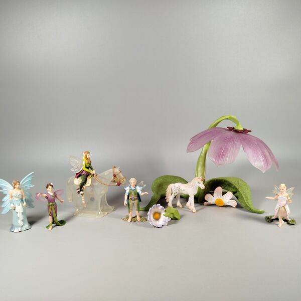 Schleich Feenwelt, Einhorn & Blume | 6 Figuren | mehrfarbig 1