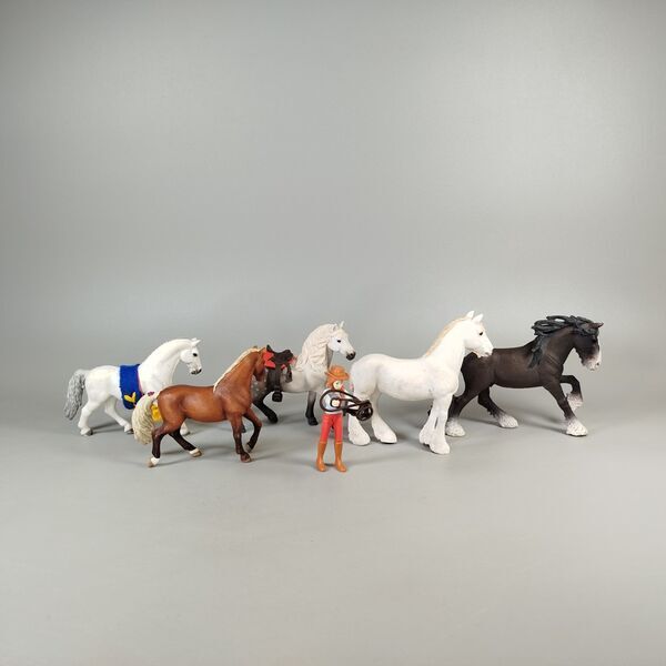 Schleich Pferde & Reiter Set von 6 Figuren | mehrfarbig 4
