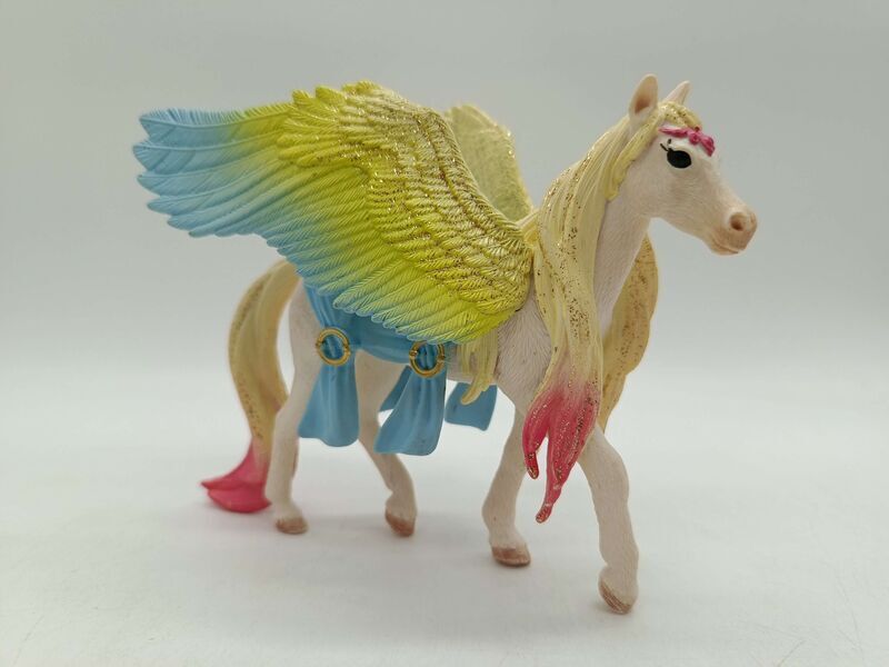 Schleich Tiere Bundle 6 Teile Tierfiguren Pferd Fohlen Kuh Hund Pegasuse | mehrfarbig, image 3 of 4