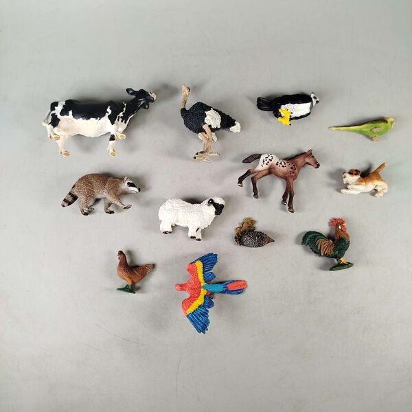 Schleich Tiere Bundle Bauernhof & Vögel 12 Teile Tierfigurene | mehrfarbig, image 5 of 5