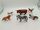 Schleich Tiere Bundle Bauernhof & Wildtiere 6 Teile Tierfiguren Pferd Kalb Hirsch Zebra Hunde | mehrfarbig, thumbnail 1 of 4