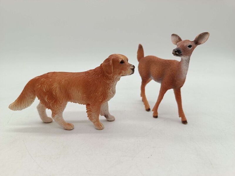 Schleich Tiere Bundle Bauernhof & Wildtiere 6 Teile Tierfiguren Pferd Kalb Hirsch Zebra Hunde | mehrfarbig, image 2 of 4