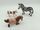 Schleich Tiere Bundle Bauernhof & Wildtiere 6 Teile Tierfiguren Pferd Kalb Hirsch Zebra Hunde | mehrfarbig, thumbnail 3 of 4