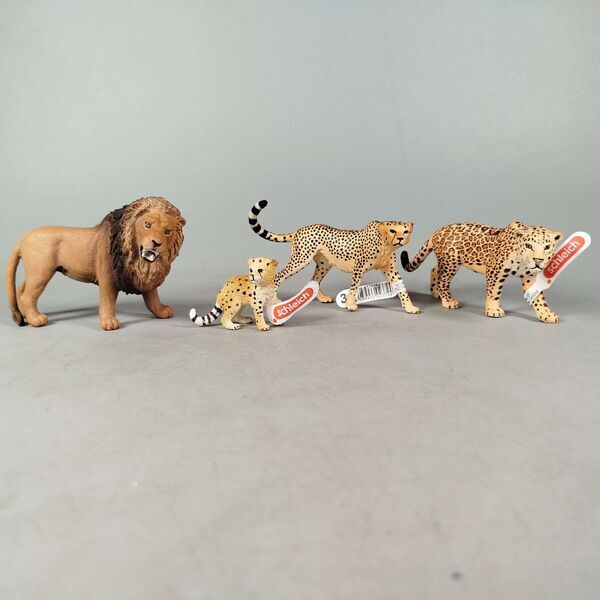 Schleich Tiere Bundle Raubkatzen 7 Teile Löwen & Gepardene | mehrfarbig, image 2 of 3