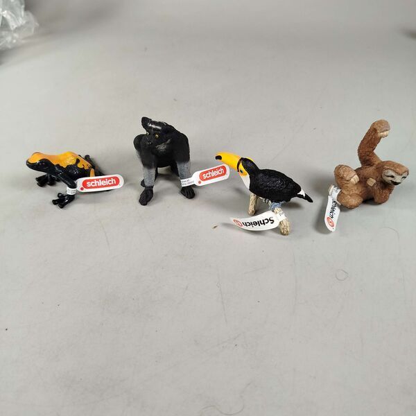 Schleich Tiere Bundle Set von 10 Tierfiguren Faultier, Tukan, Panda & Reptiliene | mehrfarbig, image 2 of 4