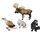 Schleich Tiere Bundle Set von 8 Tierfiguren Elch, Gorilla, Koalae | mehrfarbig, thumbnail 1 of 3