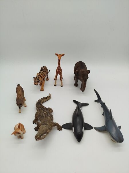 Schleich Tierfiguren - Land- and Meerestiere | 8er Set | multicolored 1