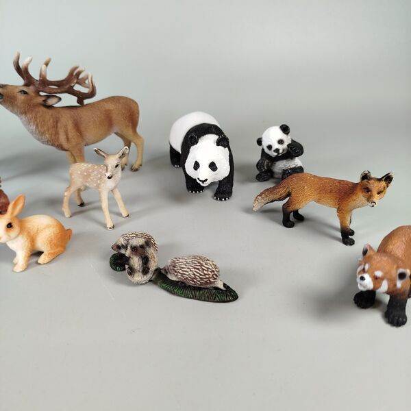 Schleich Tierfiguren Set von 17 - Zoo & Waldtiere | mehrfarbig 4
