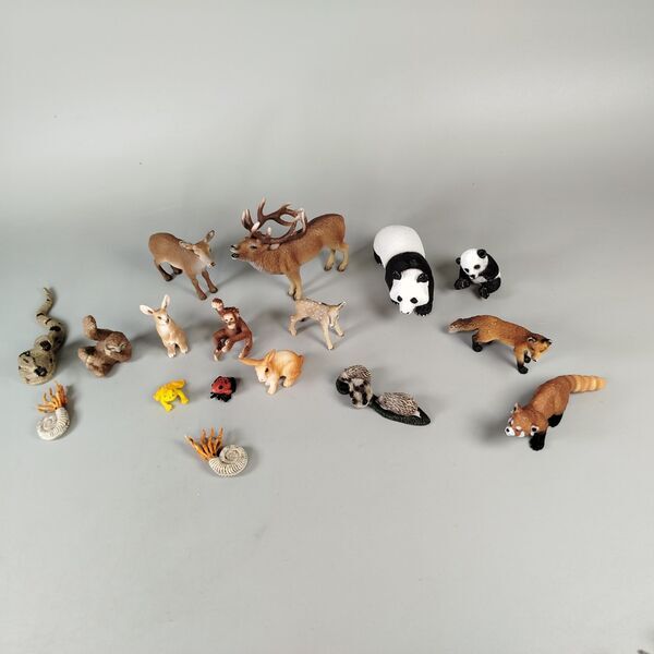 Schleich Tierfiguren Set von 17 - Zoo & Waldtiere | mehrfarbig 5