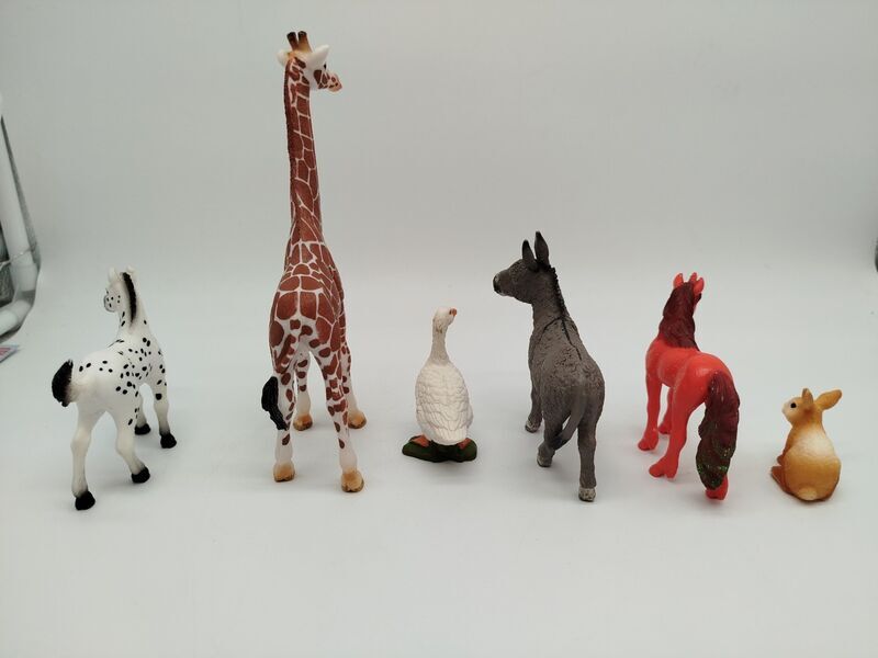 Schleich Tierfiguren Set von 6 - Bauernhof, Giraffe, Einhorn | mehrfarbig 2