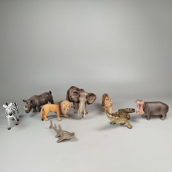 Schleich Zoo Tierfiguren Set von 8 | mehrfarbig 1
