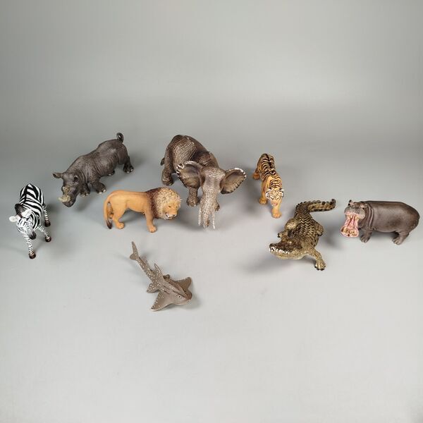 Schleich Zoo Tierfiguren Set von 8 | mehrfarbig 4