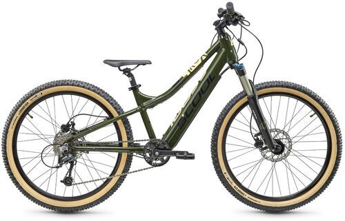 Som Ny: S'COOL e-troX Race | 24" | 9-växlad | olive/beige