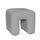 Sculpture Pouf gray | grey, thumbnail 1 of 4