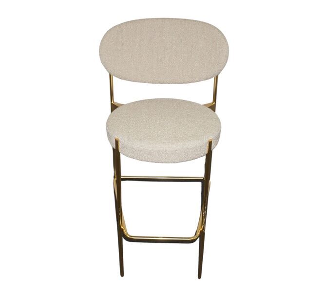 Series 430 bar stool brass beige | brown, image 2 of 4