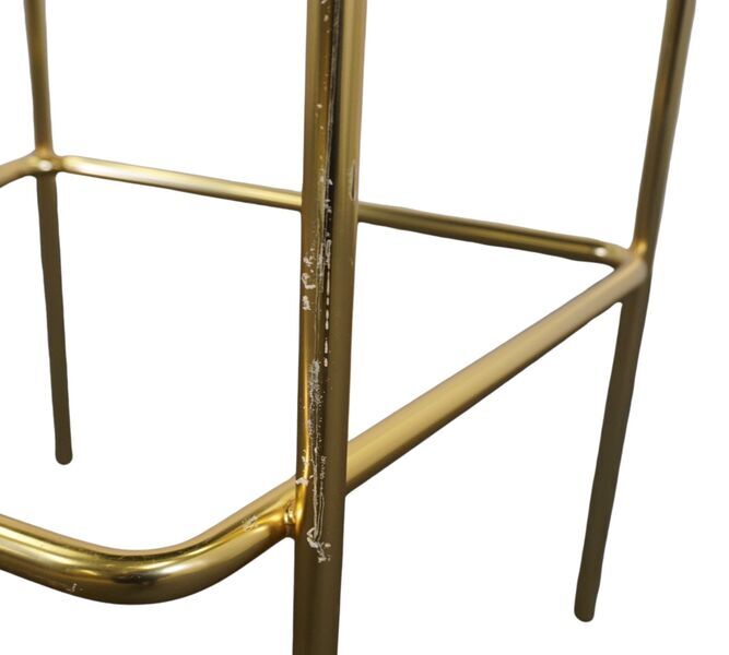 Series 430 bar stool brass beige | brown, image 4 of 4