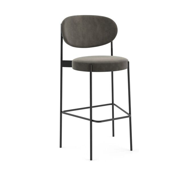 Series 430 sgabello velluto Taupe | Talpa, image 1 of 5
