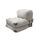 armchair with sleeping function gray | grey, thumbnail 2 of 3