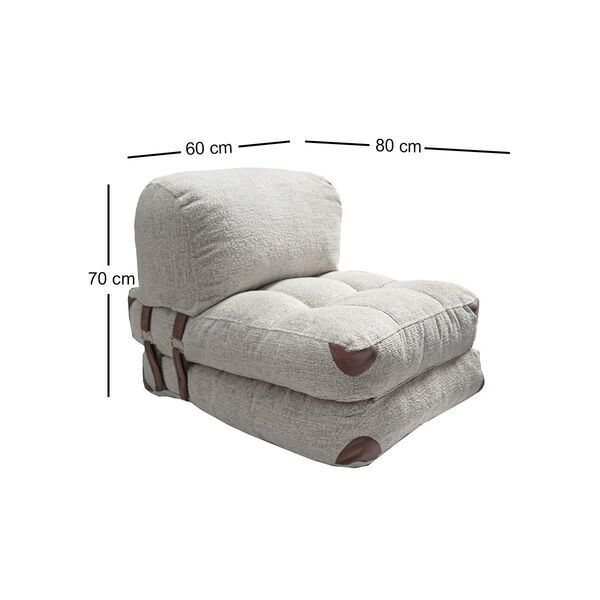 armchair with sleeping function gray | grey, image 3 of 3