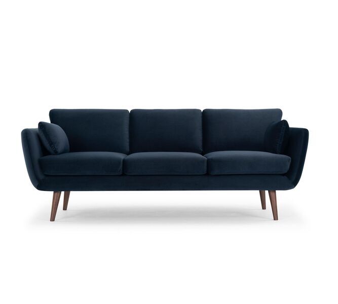 Sigrid sofa 3-seater velour Lux Navy | dark blue, image 1 of 4