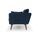 Sigrid sofa 3-seater velour Lux Navy | dark blue, thumbnail 2 of 4