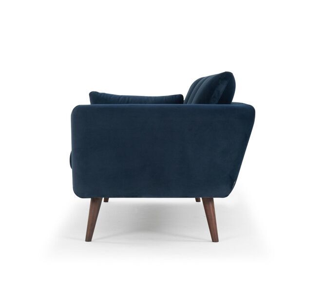 Sigrid sofa 3-seater velour Lux Navy | dark blue, image 2 of 4