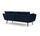 Sigrid sofa 3-seater velour Lux Navy | dark blue, thumbnail 3 of 4