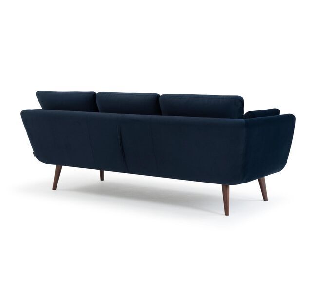 Sigrid sofa 3-seater velour Lux Navy | dark blue, image 3 of 4