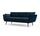 Sigrid sofa 3-seater velour Lux Navy | dark blue, thumbnail 1 of 5