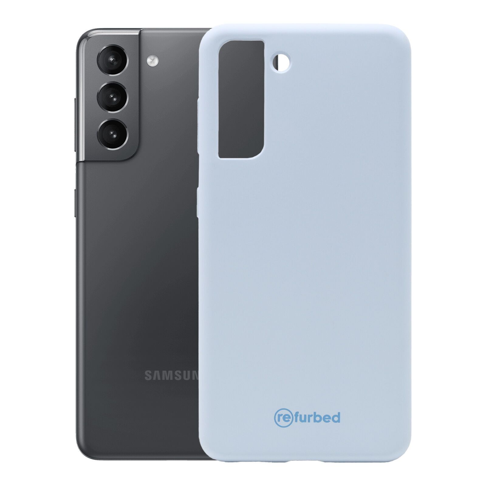 Silikon Telefonhülle Samsung Galaxy S21 5G blau